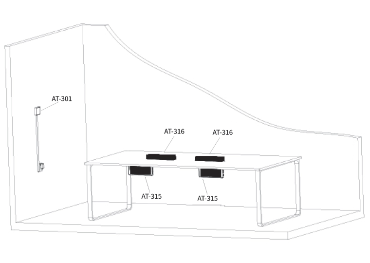 AT-315 Under-desk Audio Jammer / AT-316 Desktop Audio Jammer