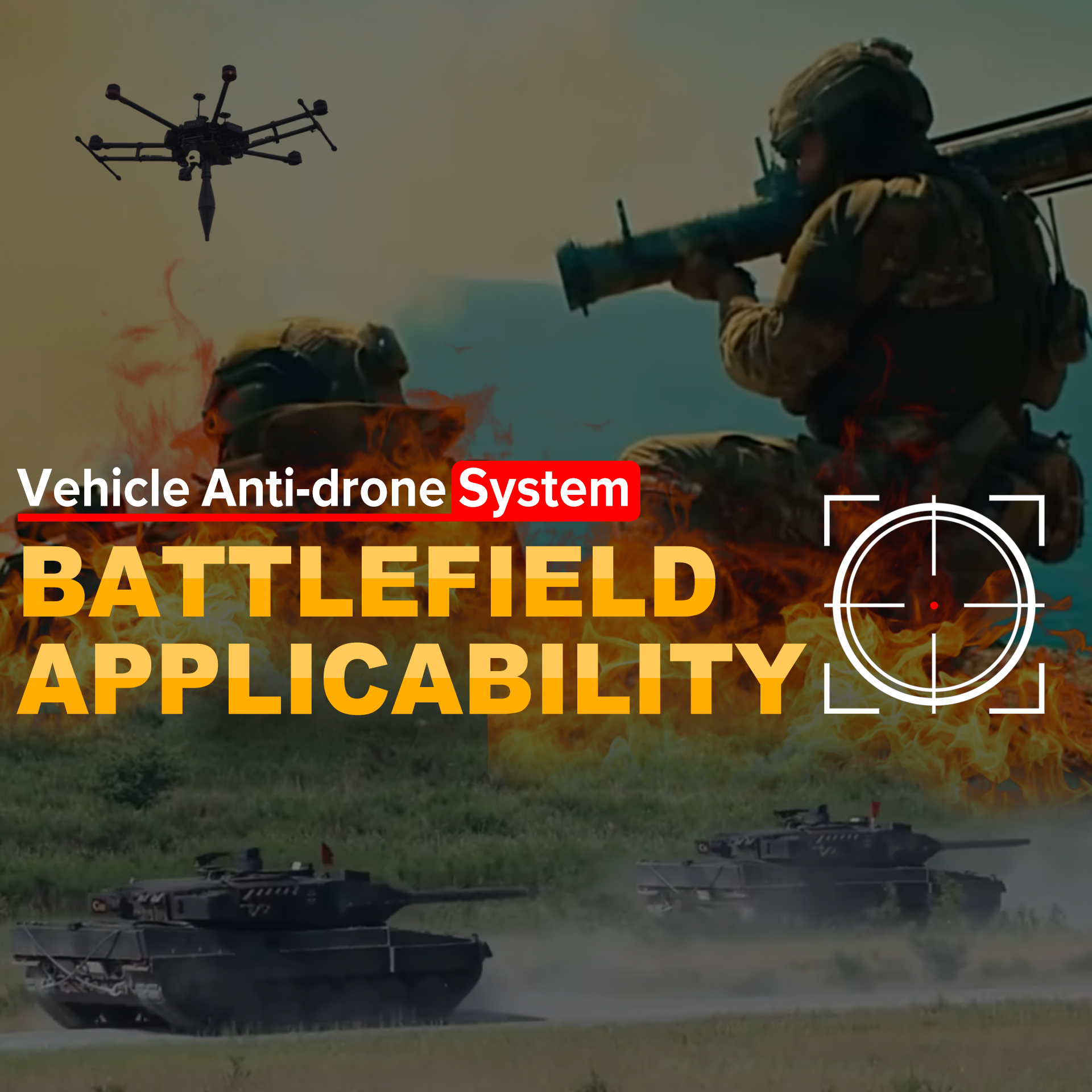 Vehicle Anti-drone System: Battlefield Applicability