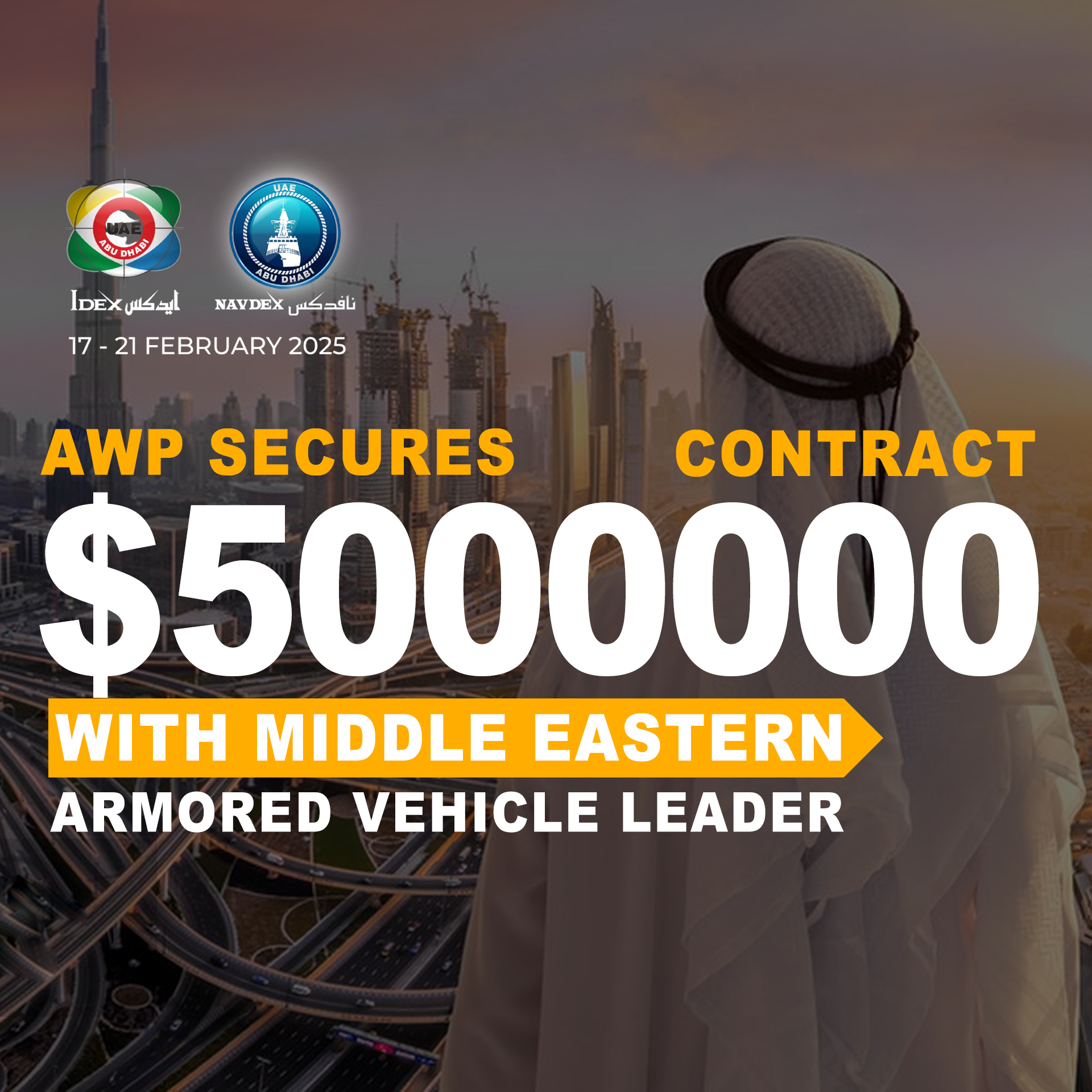 AWP secures  $5M Anti-drone Contract with Major Middle Eastern Armored Vehicle Giant